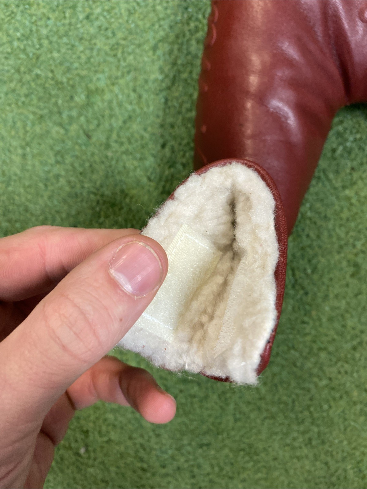 Rare TP Mills Leather Blade Putter Head Cover Red With Charm - Image 8