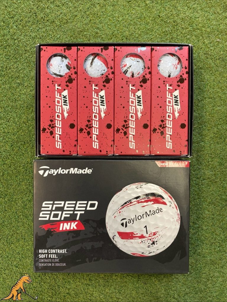 TaylorMade SpeedSoft Ink Red 2 Dozen Golf Balls New