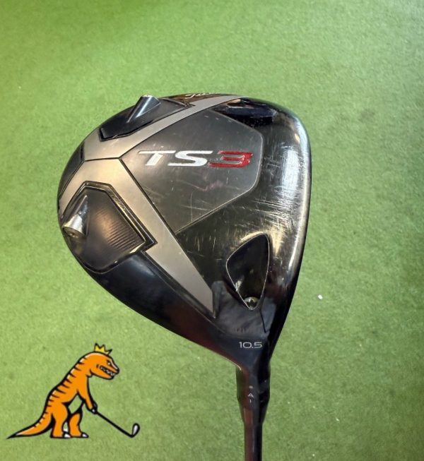 Titleist-TS3-Driver-105-Pro-launch-Red-65g-Stiff-Shaft-Right-Hand-Dent-Head-357486912507