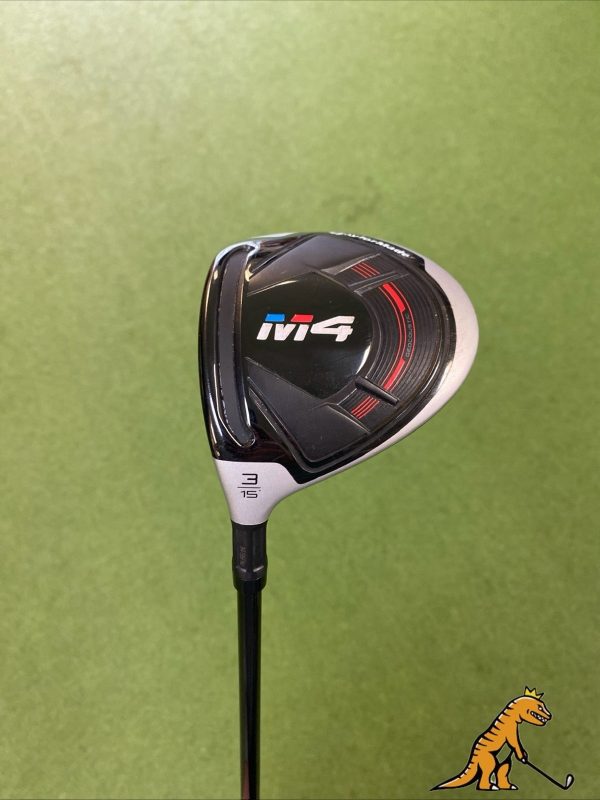 Used LH TaylorMade M4 15* 3-Wood Fujikura Atmos Graphite Regular Flex