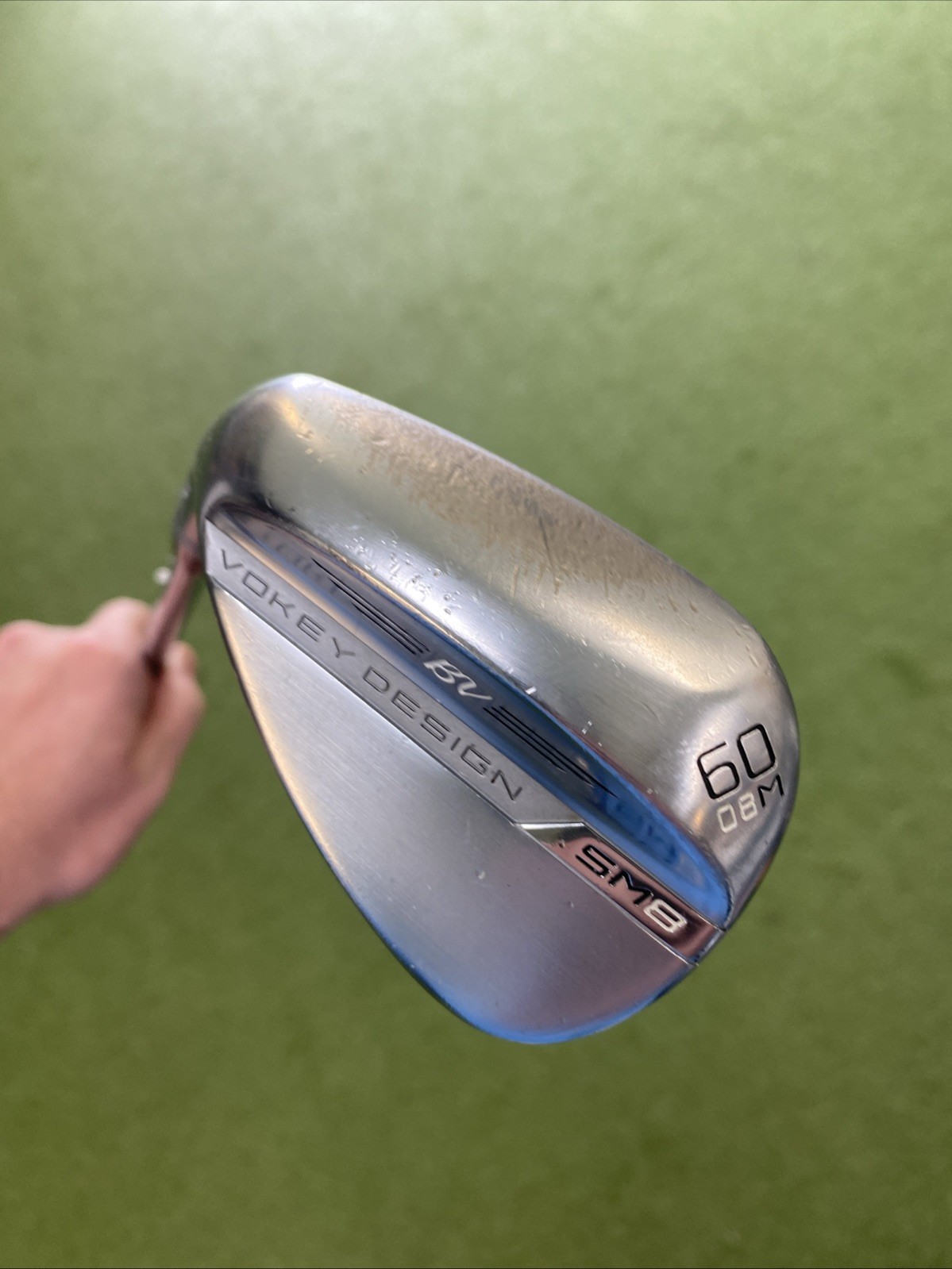 Used LH Titleist Vokey SM8 Tour Chrome 60.08* Lob Wedge KBS 120g Steel Wedge - Image 3