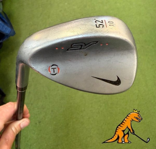 Used Nike SV 52° Wedge Left Handed “T” KBS Tour Custom Series black Shaft