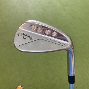 Used RH Callaway Jaws Raw 50.10* Gap Wedge Dynamic Gold Tour Issue X100 Steel