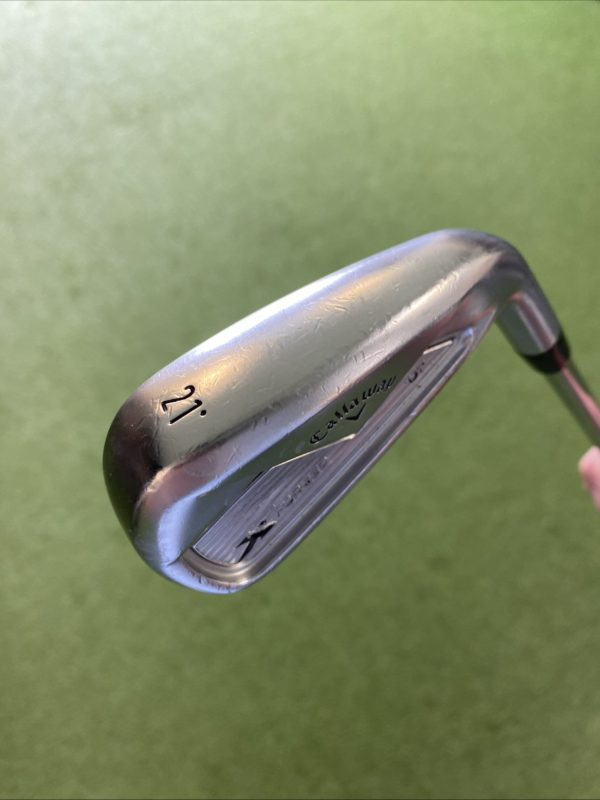 Used RH Callaway X Forged CF 18 21* Utility Iron Project X 6.5 Steel Extra Stiff - Image 3