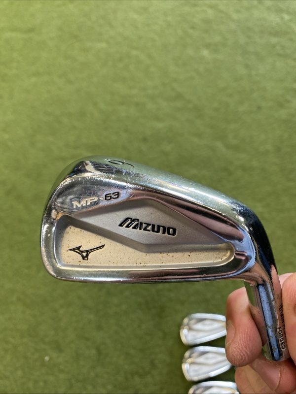 Used RH Mizuno MP-63 Iron Set Heads Only 5-PW - Image 5