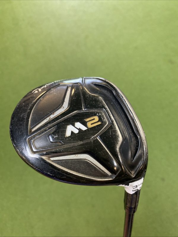 Used-RH-TaylorMade-M2-3HL-165-3-Wood-Reax-65g-Graphite-Regular-Flex-357141434657-2