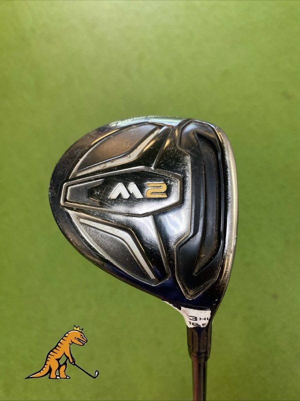 Used-RH-TaylorMade-M2-3HL-165-3-Wood-Reax-65g-Graphite-Regular-Flex-357141434657