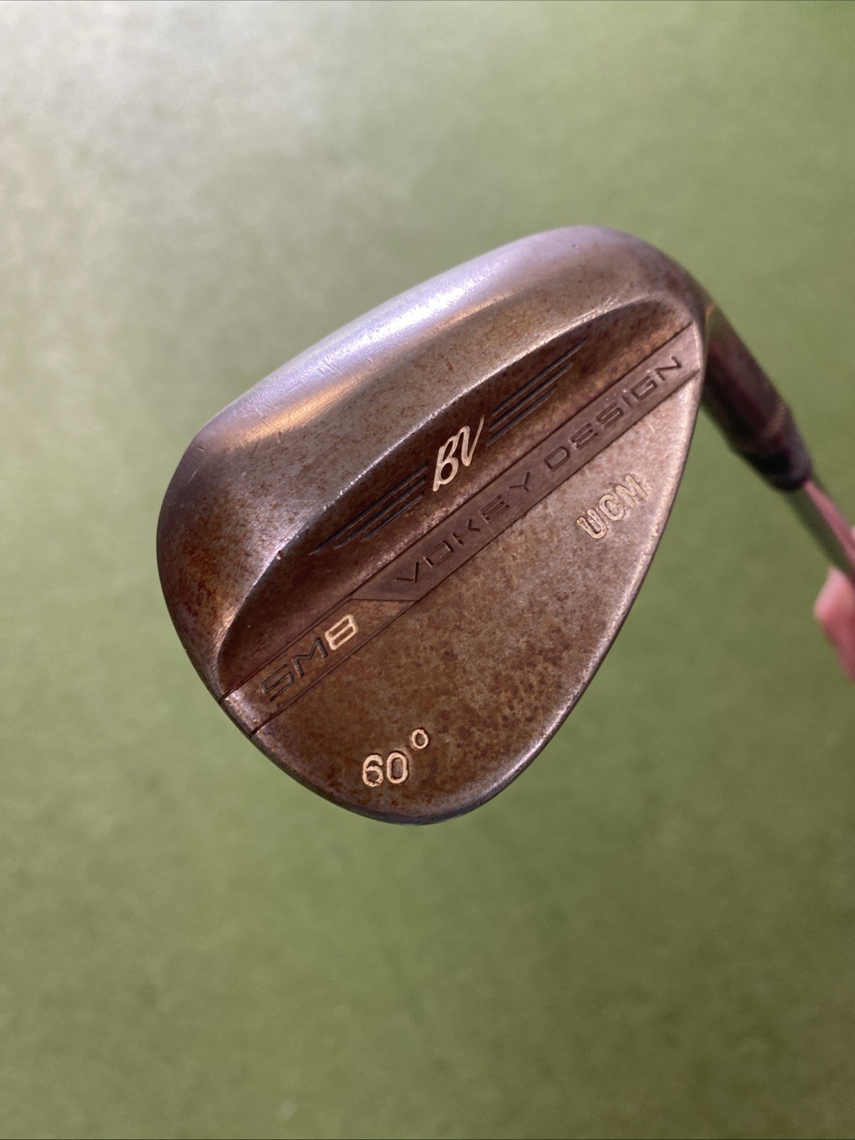 Used RH Titleist Vokey SM8 Raw 60* Lob Wedge Custom Grind Dynamic Gold - Image 3