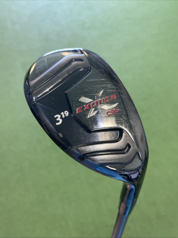 Used RH Tour Edge Exotics CB5 19* 3 Hybrid Aldila RIP 80g Graphite Extra Stiff
