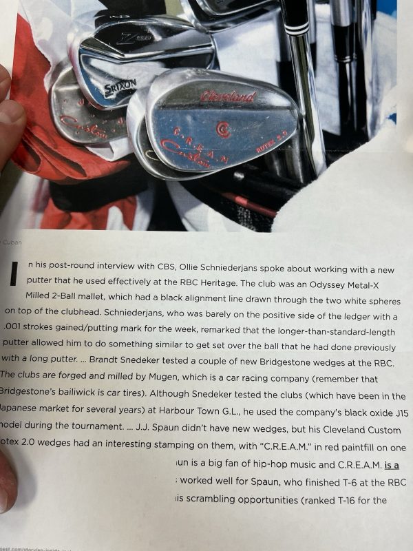 JJ Spaun’s Cleveland Rotex 2.0 Wedge Set