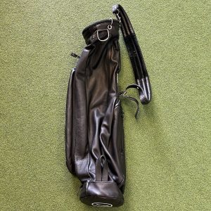 Links & King Sunday Broken Tee Society Black Leather Golf Bag