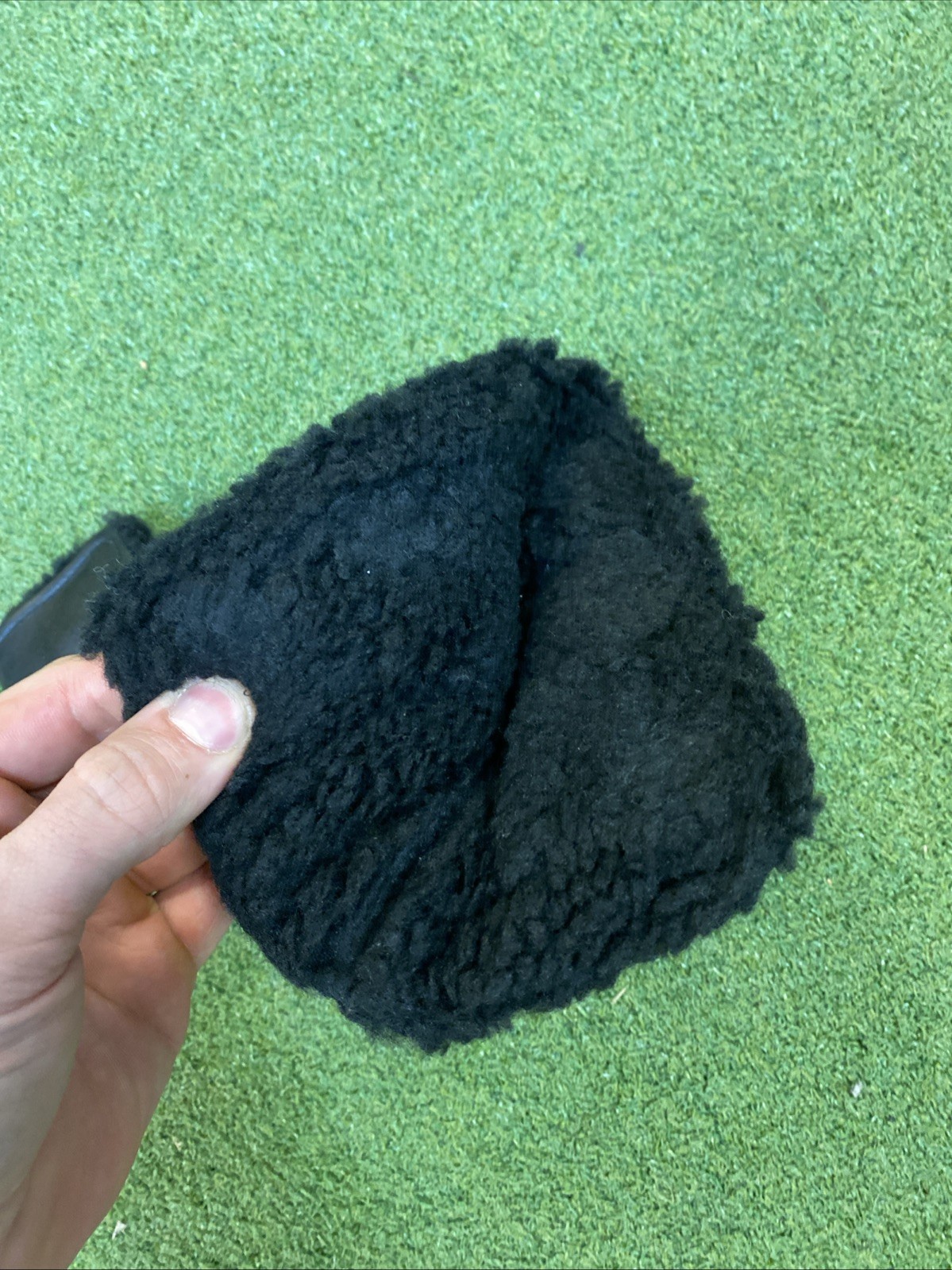 Rare TP Mills Leather Blade Putter Head Cover Black With Charm - Image 6