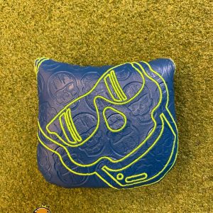 Swag Golf Mallet Putter Headcover Blue/Green Skulls
