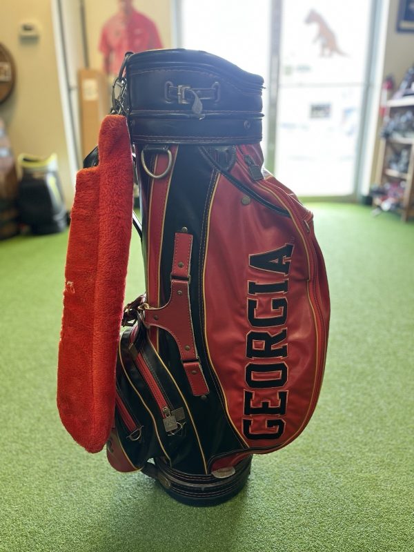 University Of Georgia Vintage Leather Golf Staff Bag MacGregor