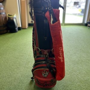 University Of Georgia Vintage Leather Golf Staff Bag MacGregor