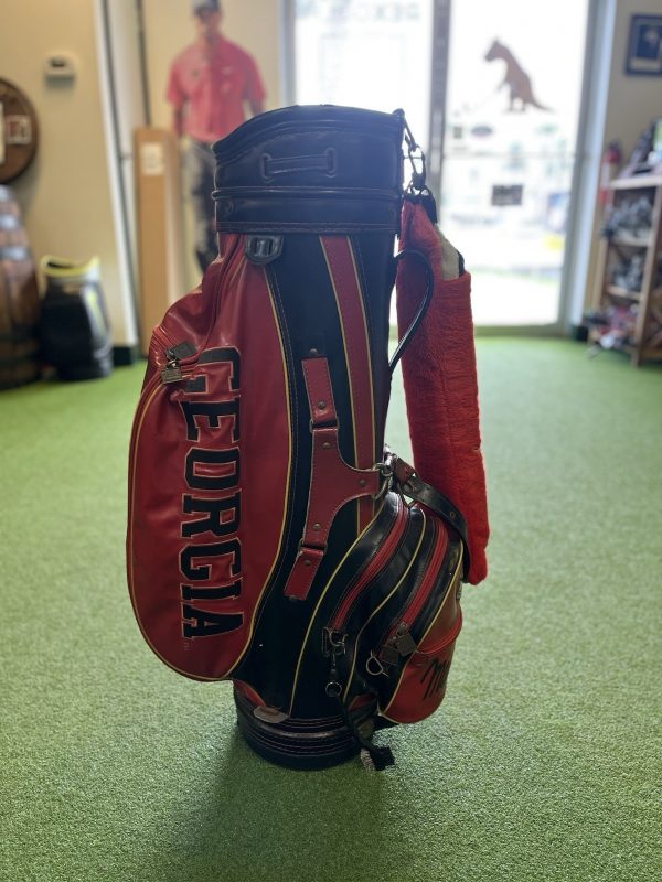 University Of Georgia Vintage Leather Golf Staff Bag MacGregor