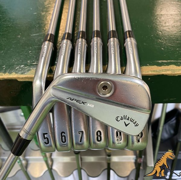 Used LH Callaway Apex MB Forged Iron Set 4-PW Project X IO 105g Regular Flex
