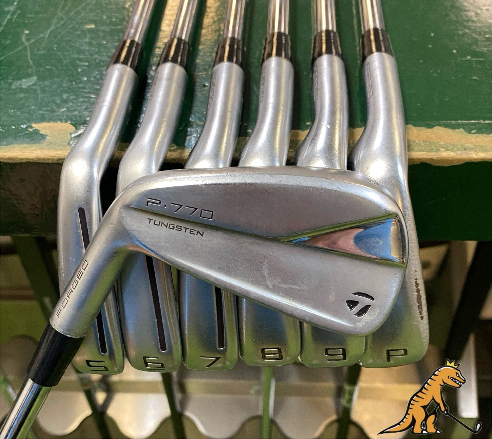 Used LH TaylorMade P770 Forged Iron Set 4-PW True Temper AMT Red Regular Flex