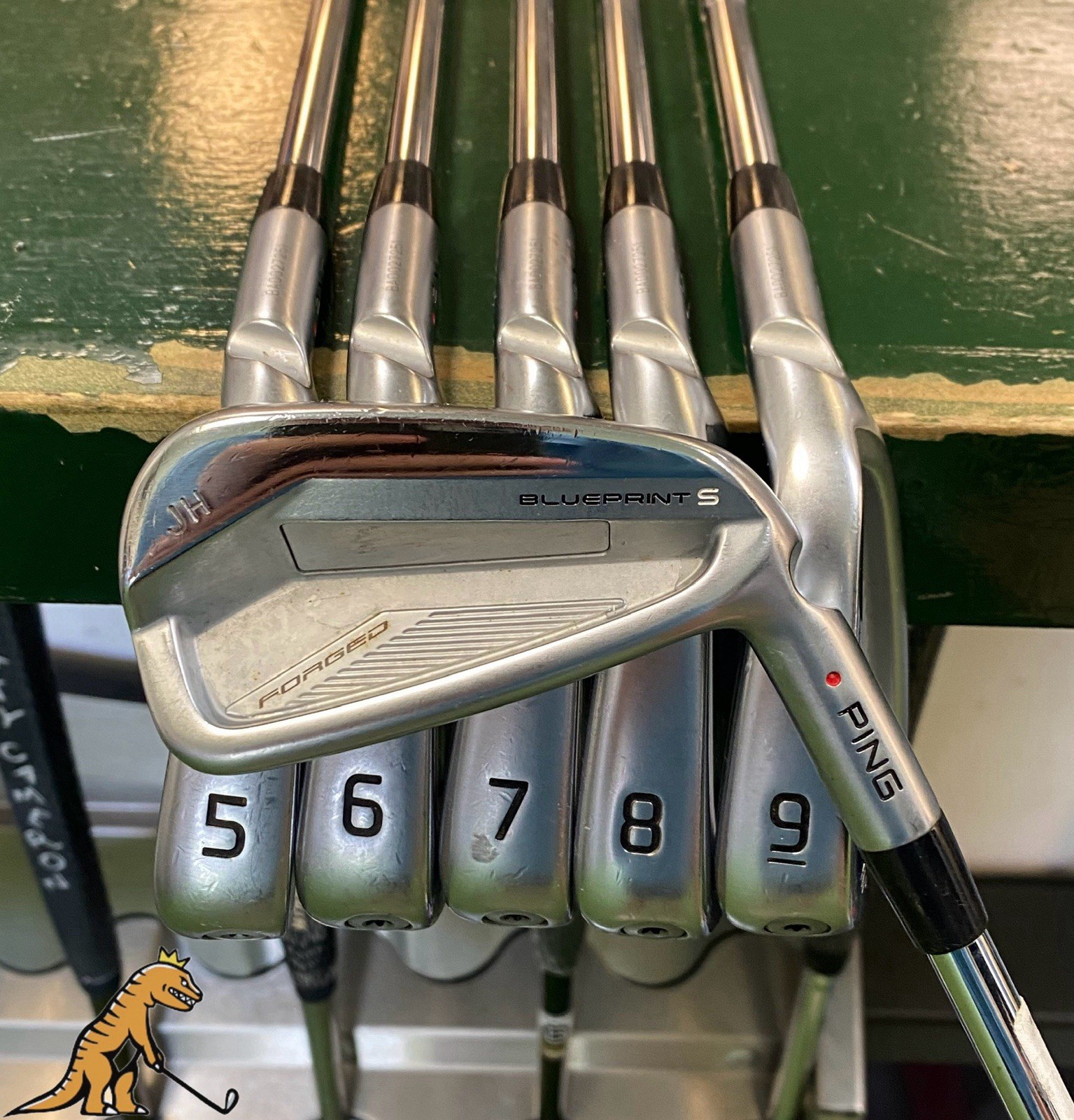 Used Ping Blueprint S Red Dot Iron Set 4-9 Iron Dynamic Gold Mid X100 Steel