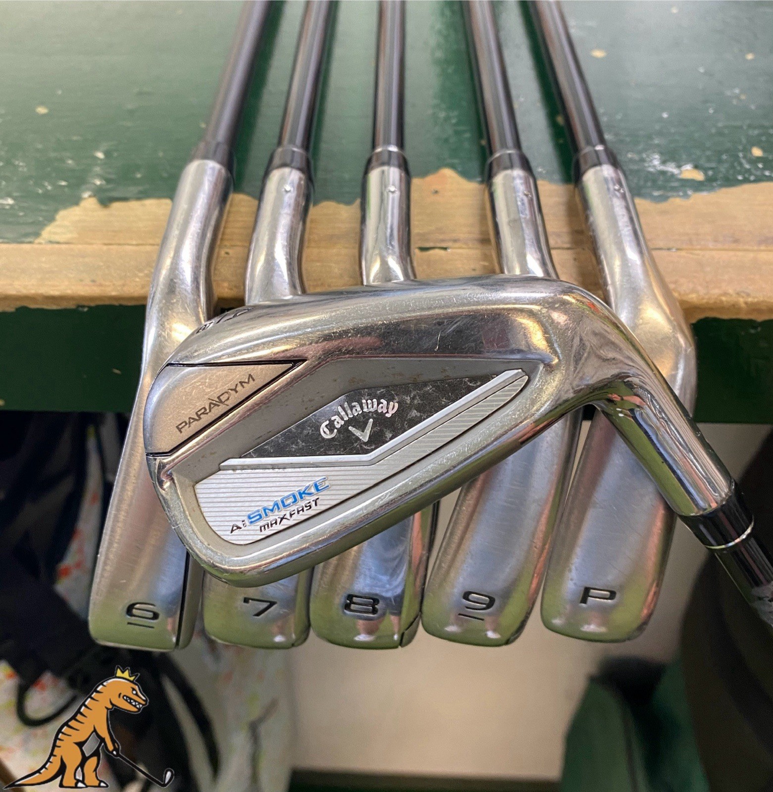 Used RH Callaway Ai Smoke Max Fast Iron Set 6-PW-GW Tensei 40g Graphite Senior