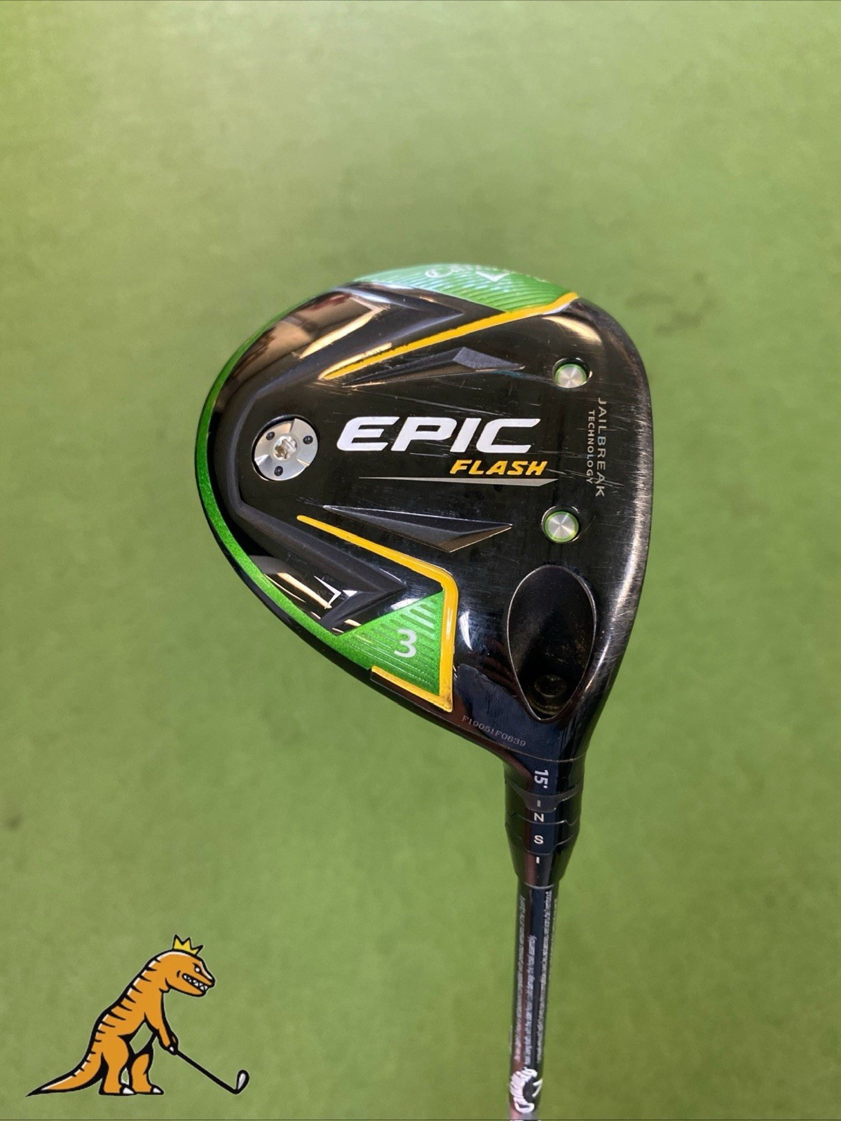 Used RH Callaway Epic Flash 15* 3-Wood EvenFlow 65g Regular Flex Graphite