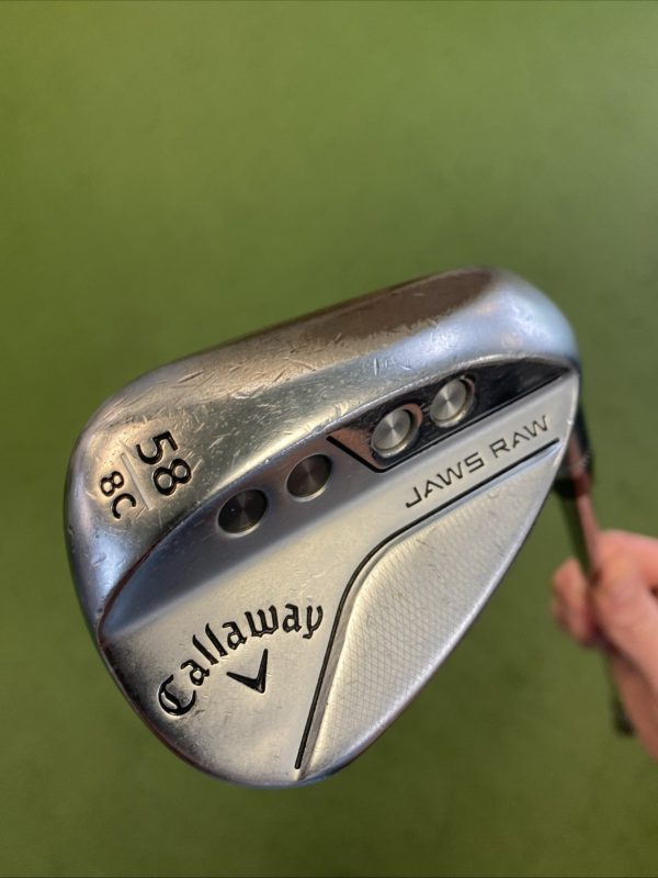 Used RH Callaway Jaws Raw 58.08* Lob Wedge NS Pro Modus Tour 120g Steel