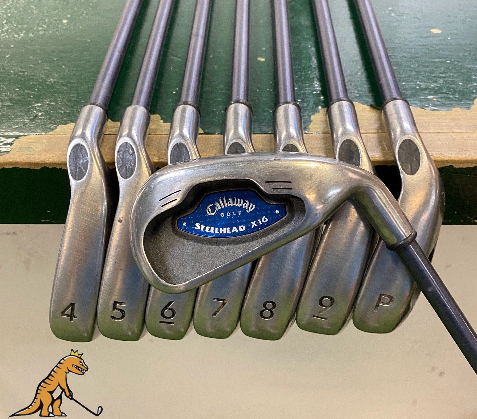 Used RH Callaway Steelhead X16 Iron Set 3-PW System 85g Regular Flex Graphite