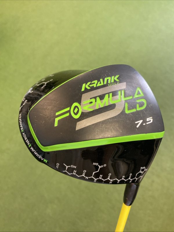 Used RH Krank Formula LD 7.5* Driver HZRDUS Hand Crafted Yellow Extra Stiff