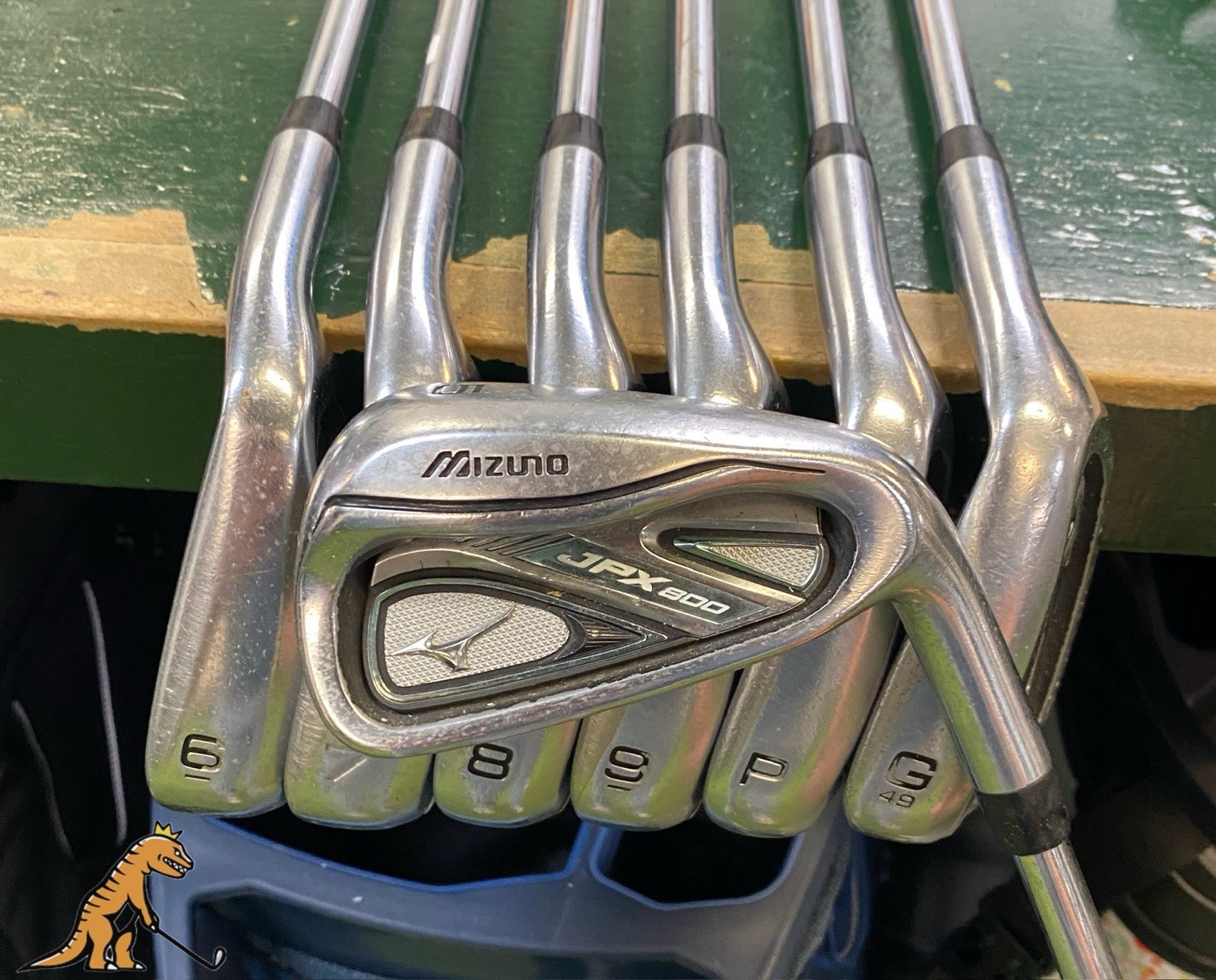 Used RH Mizuno JPX 800 Iron Set 5-PW-GW Dynamic Gold Stiff Flex Steel
