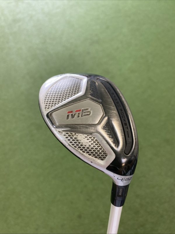 Used RH TaylorMade M6 22* 4 Hybrid Aldila Rogue 85g Graphite Stiff Flex + HC - Image 3