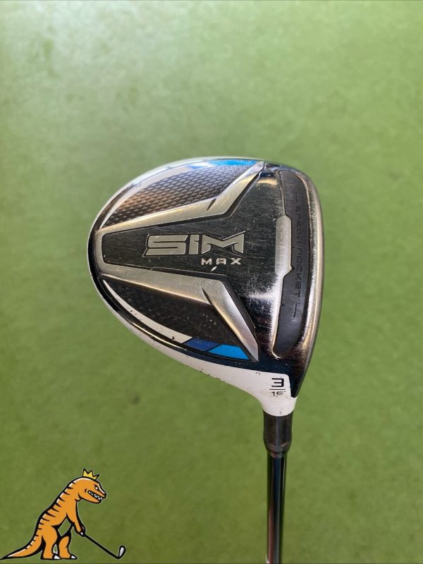 Used RH TaylorMade SIM Max 15* 3-Wood Fujikura Vista Pro 60g Graphite Regular