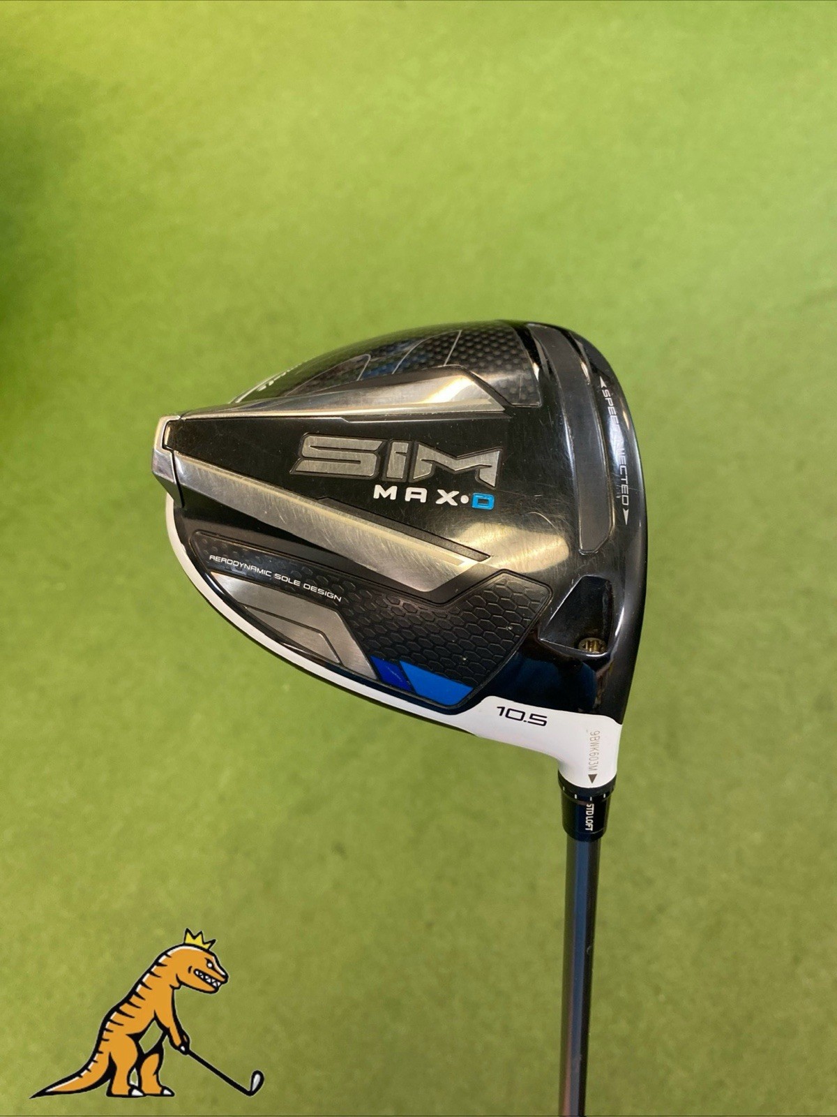 Used RH TaylorMade SIM Max Draw 10.5* Driver Helium 50g Regular Flex