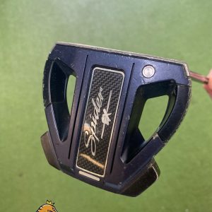 Used-RH-TaylorMade-Spider-EX-Navy-35-Mallet-Putter-Double-Bend-357487377128