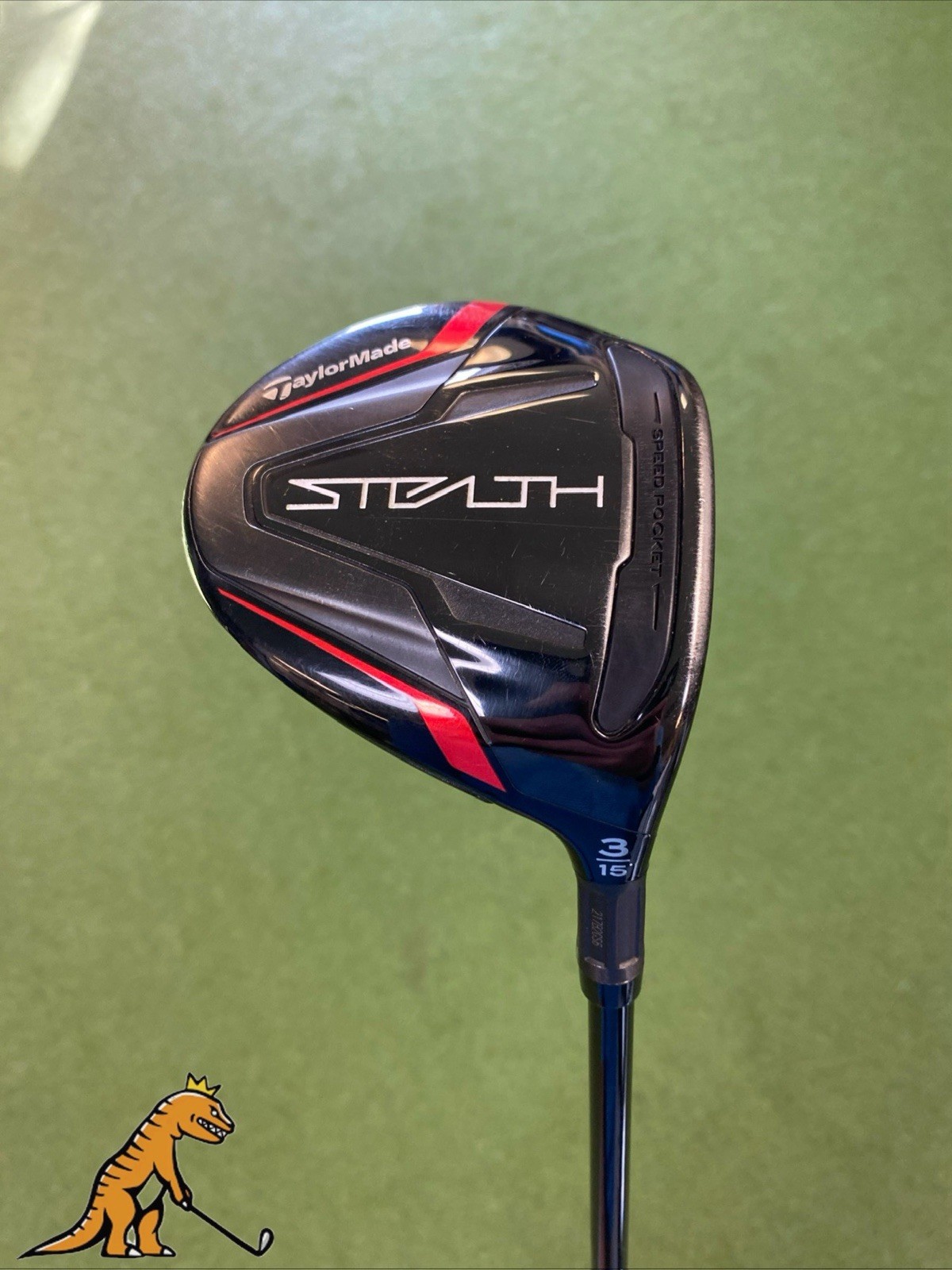 Used RH TaylorMade Stealth 15* 3-Wood Fujikura Ventus Graphite Stiff Flex + HC