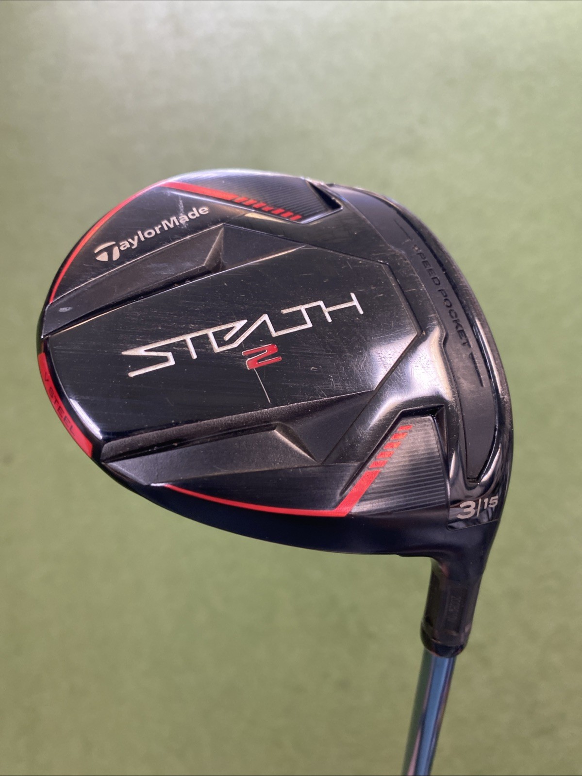 Used RH TaylorMade Stealth 2 15* 3-Wood HZRDUS RDX Smoke PVD 70g TX Graphite - Image 3