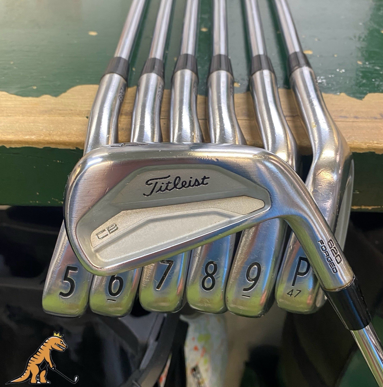 Used RH Titleist 620 Forged CB Iron Set 4-PW Dynamic Gold Tour Issue X100 Steel