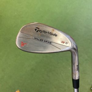 Used TaylorMade Milled Grind 2 Raw 58.11* Lob Wedge KBS Tour FLT Stiff Flex