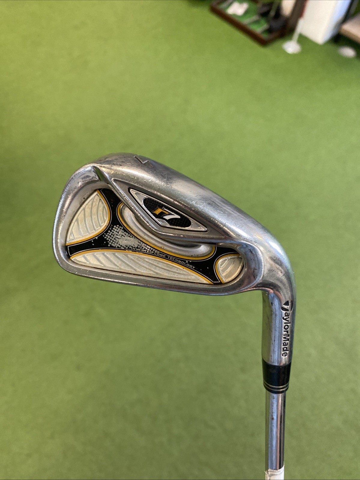 Used TaylorMade r7 Iron Set 4-PW-GW-SW T-Step Stiff Flex Steel - Image 9