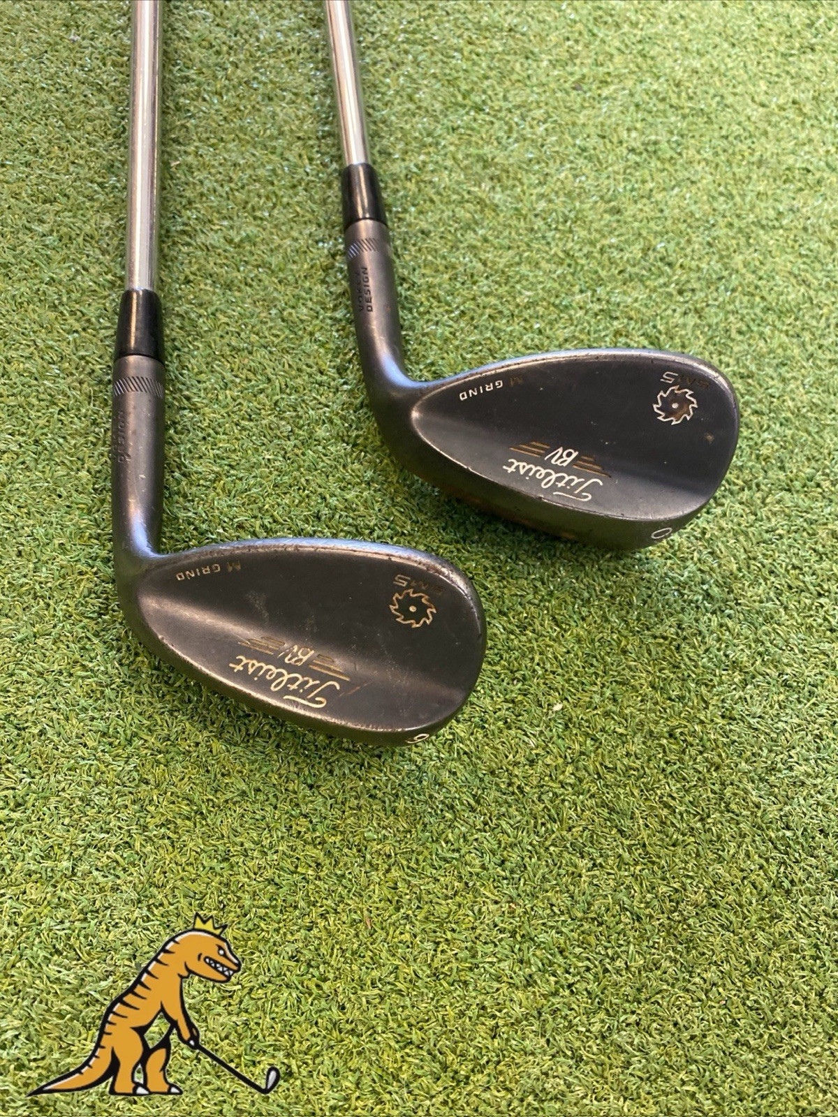 Used Titleist Vokey SM5 Jet Black Wedge Set 56*, 60* BV Steel Wedge Flex