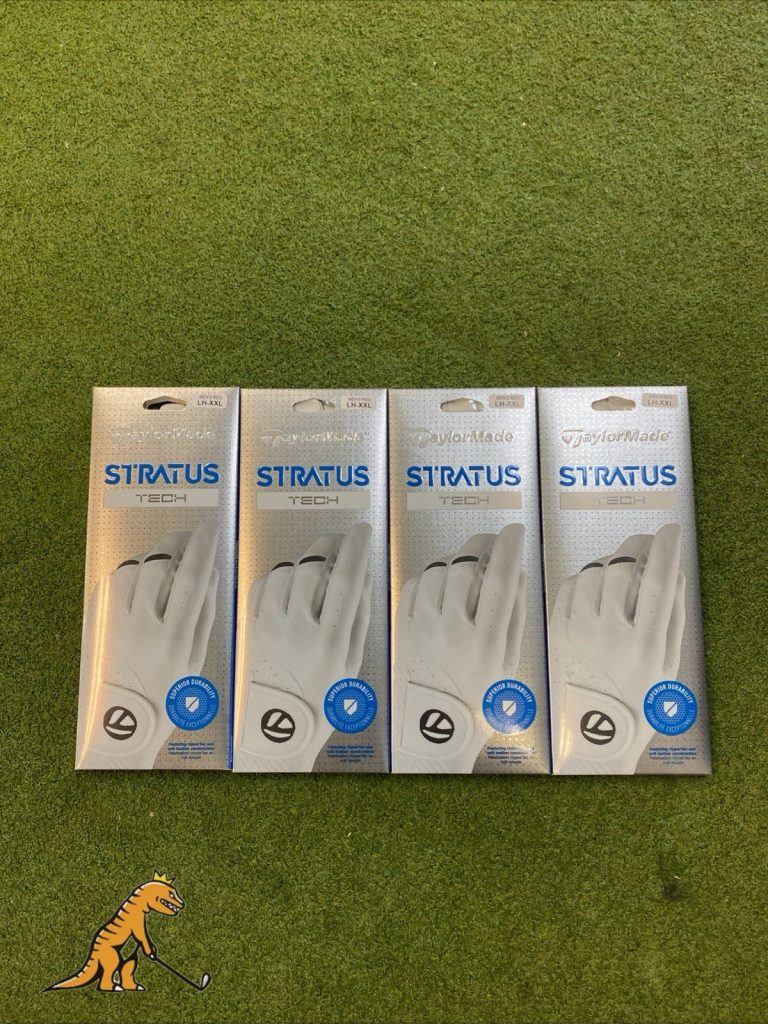 New Lot Of 4 TaylorMade Stratus Tech Men’s Golf Gloves LH XXL