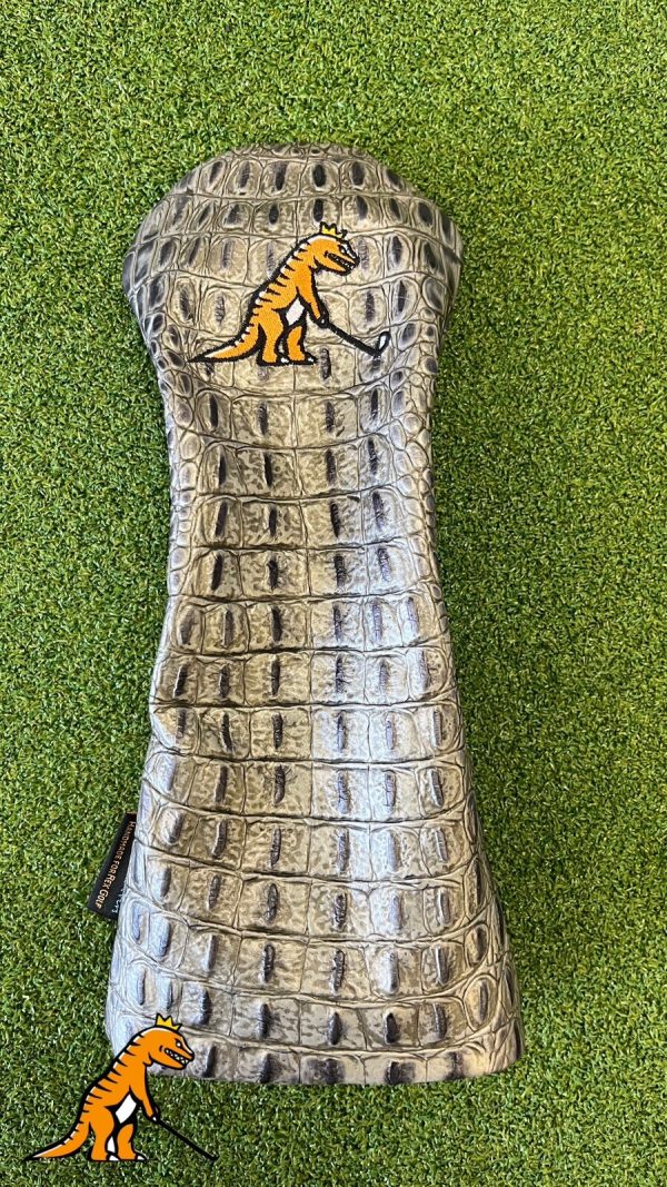 Rex-Golf-Silver-Faix-Alligator-Skin-Driver-Head-Cover-356392779039