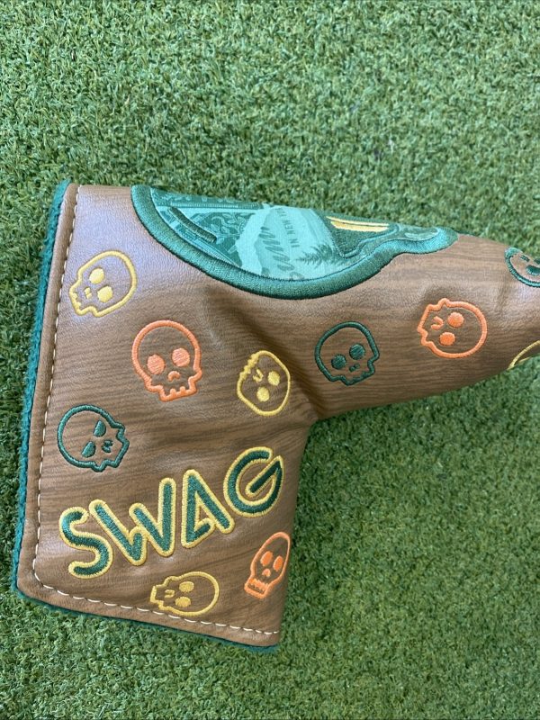 Swag Golf Tournament Series Blade Putter Head Cover Brown/Green - Image 5