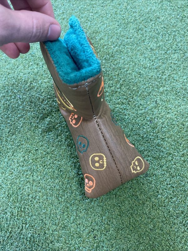 Swag Golf Tournament Series Blade Putter Head Cover Brown/Green - Image 6