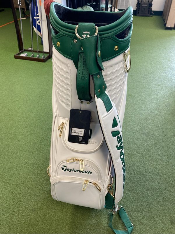 TaylorMade 2022 Season Opener Limited Staff Bag Green/White 6-Way - Image 8