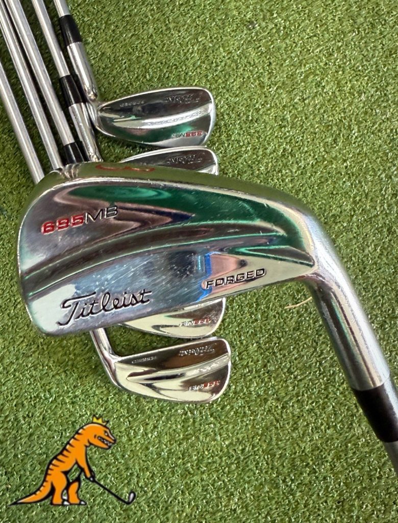 Titleist 695 Mb Iron Set 9,8,7,5,4,3 Irons Protect Rifle Xtra Stiff Shafts