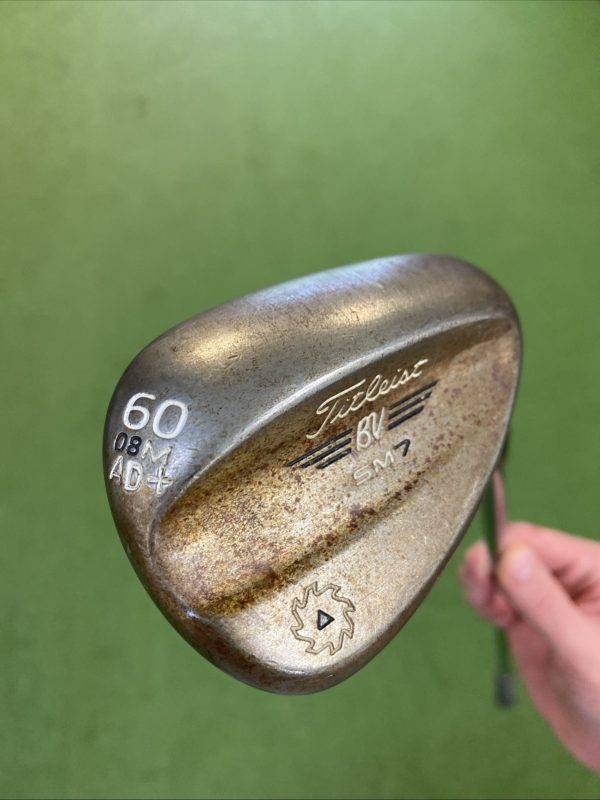 Tour Issue Titleist Vokey SM7 Raw “AD+” 60.08* Lob Wedge Dynamic Gold Steel