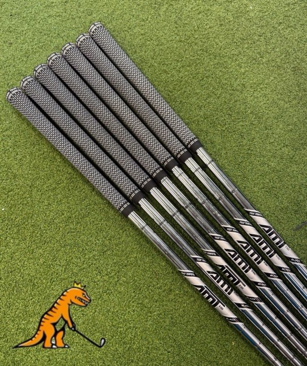 True Temper AMT Black R300 Iron Shaft Set 7 Shafts GW-5 Irons