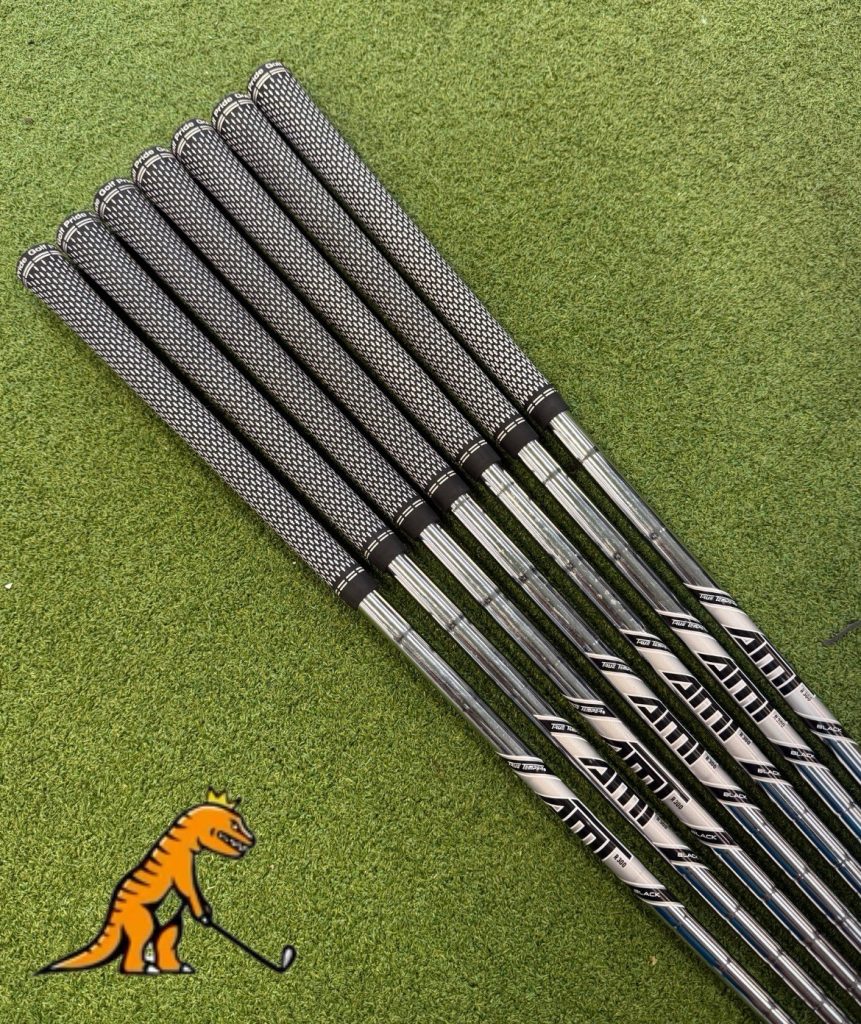 True Temper AMT Black R300 Iron Shaft Set 7 Shafts GW-5 Irons