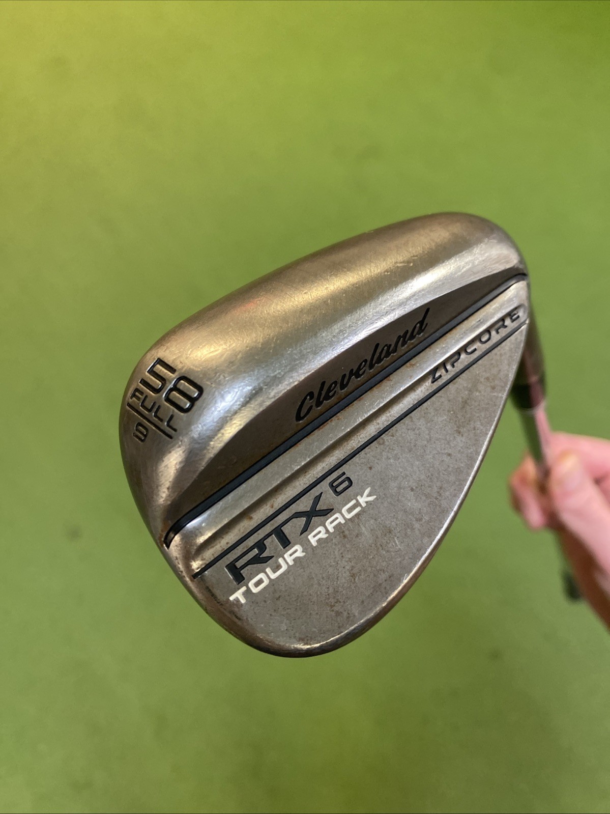 Used Cleveland RTX 6 Tour Rack Raw 58.09* Lob Wedge Dynamic Gold Tour Issue - Image 3