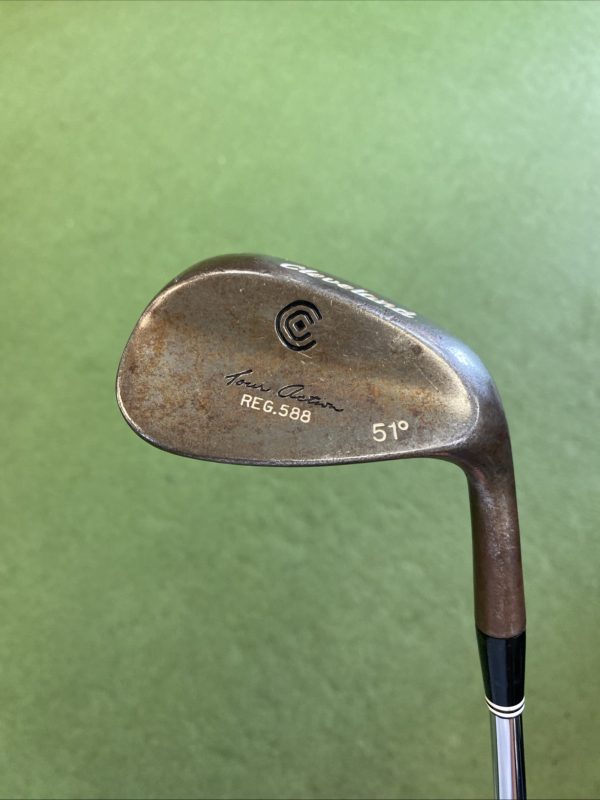 Used Cleveland Tour Action Reg 588 Raw Wedge Set 50*, 60* Dynamic Gold Steel - Image 3
